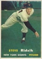 1957 Topps      123     Steve Ridzik